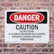 Signmission Caution Do Not Enter If Alarm Is Sounding Danger Sign, Plastic, 10in W x 7in L, 2PK OS-2PACK-DS-P-710-L-2128 - alternate 3